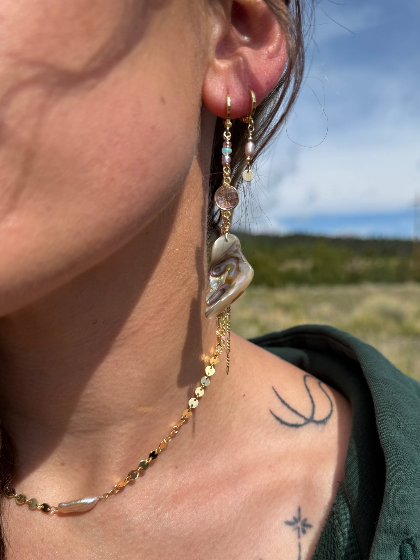 Mermaid Earrings - Pink