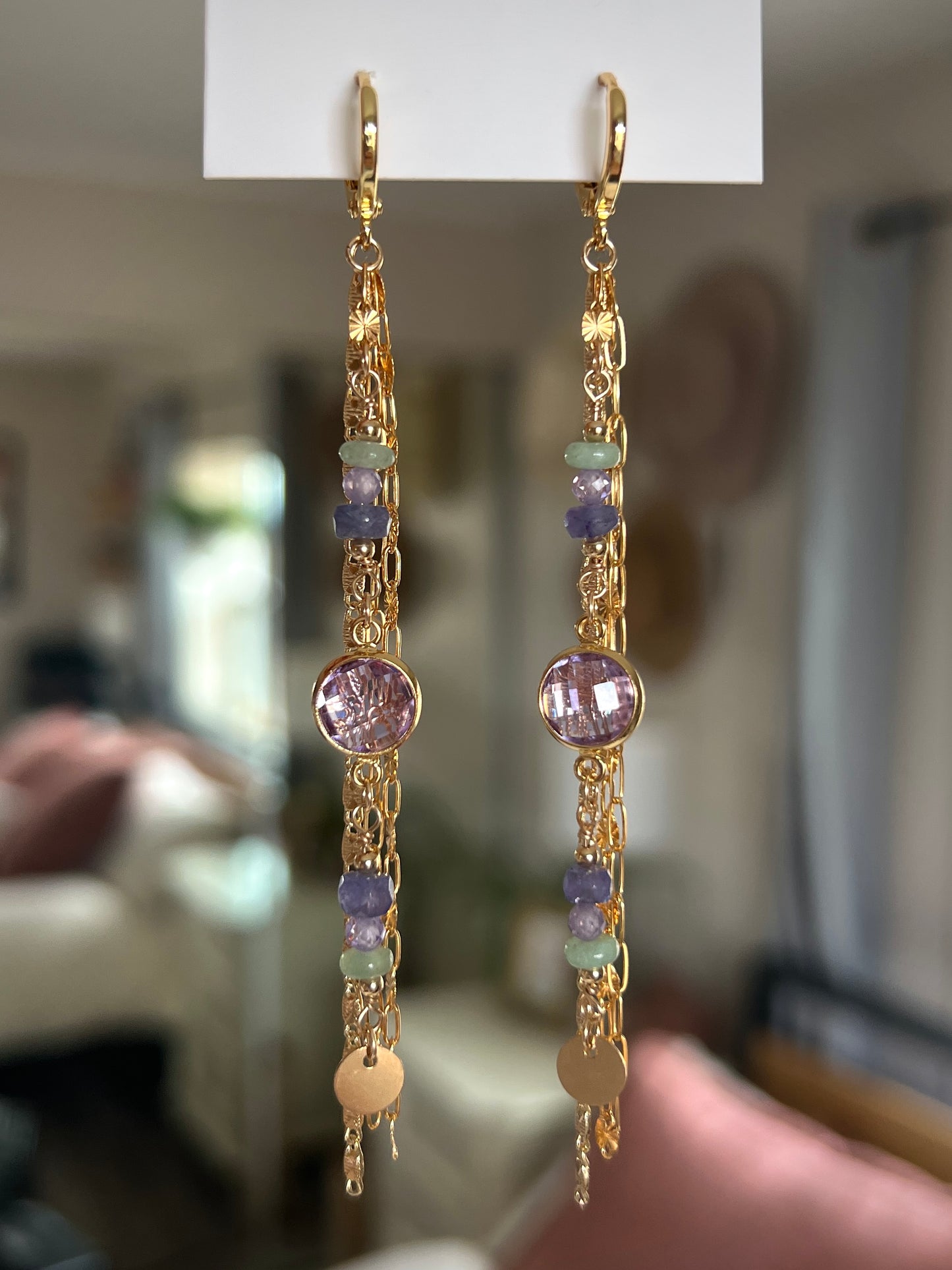 Aurora Earrings - Cool Pastels