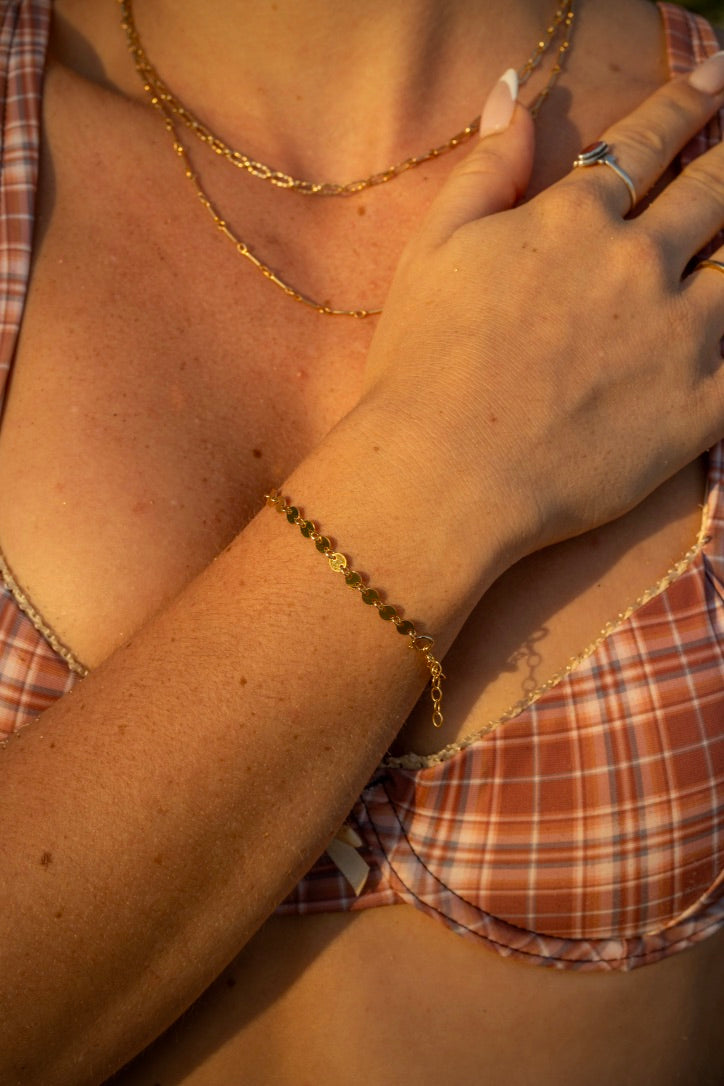 Disc Chain Bracelet