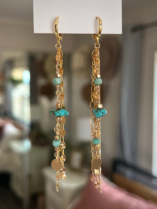Aurora Earrings - Turquoise