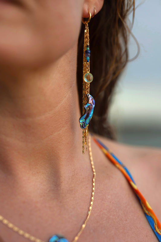Mermaid Earrings - Blue