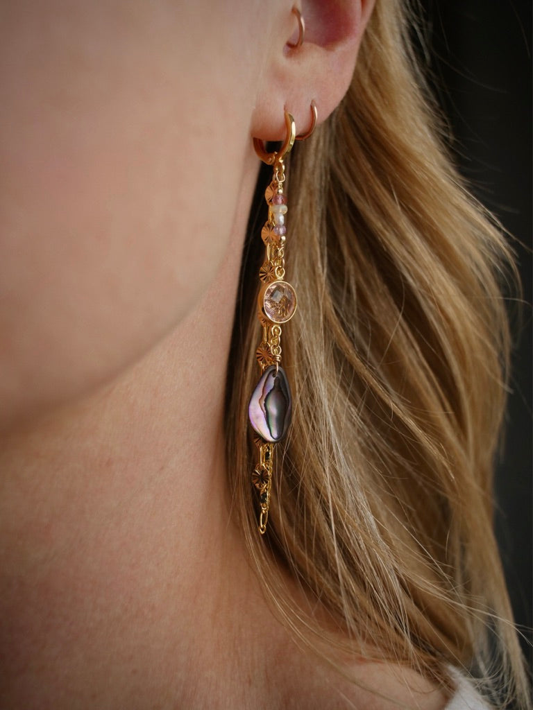 Mermaid Earrings - Pink/Purple