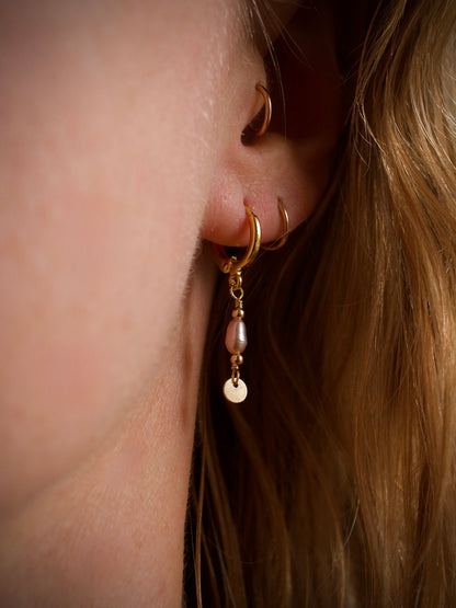 Tiny Pearl Drop - Pink