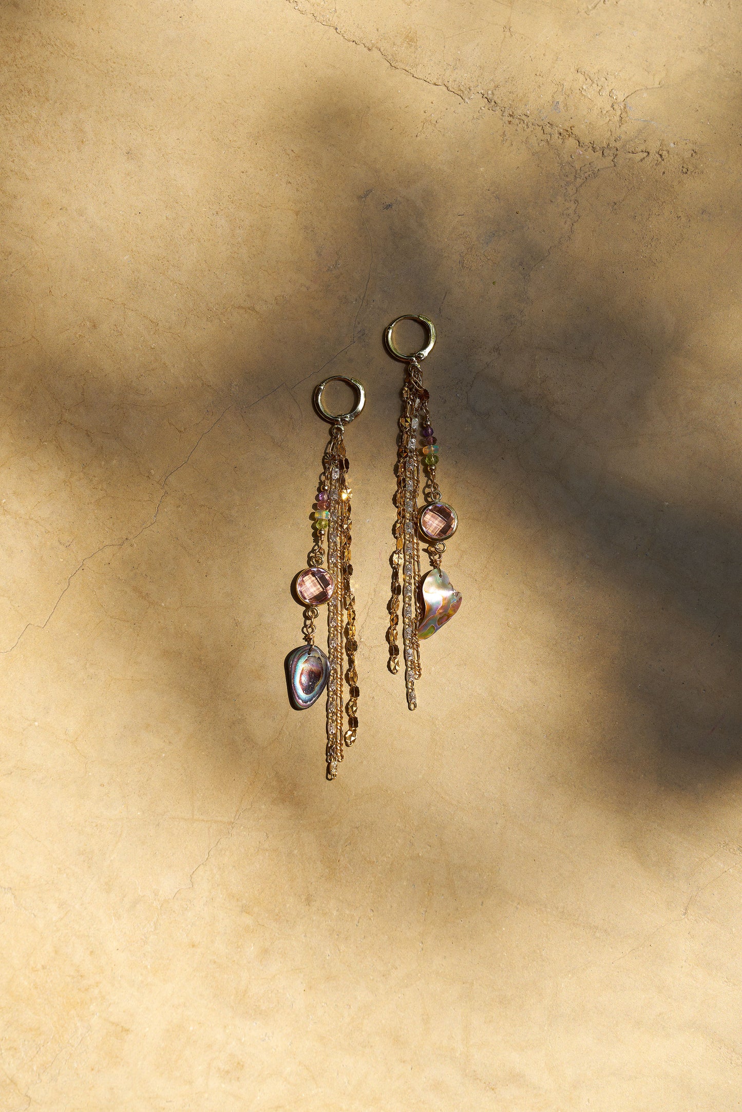 Mermaid Earrings - Pink/Green