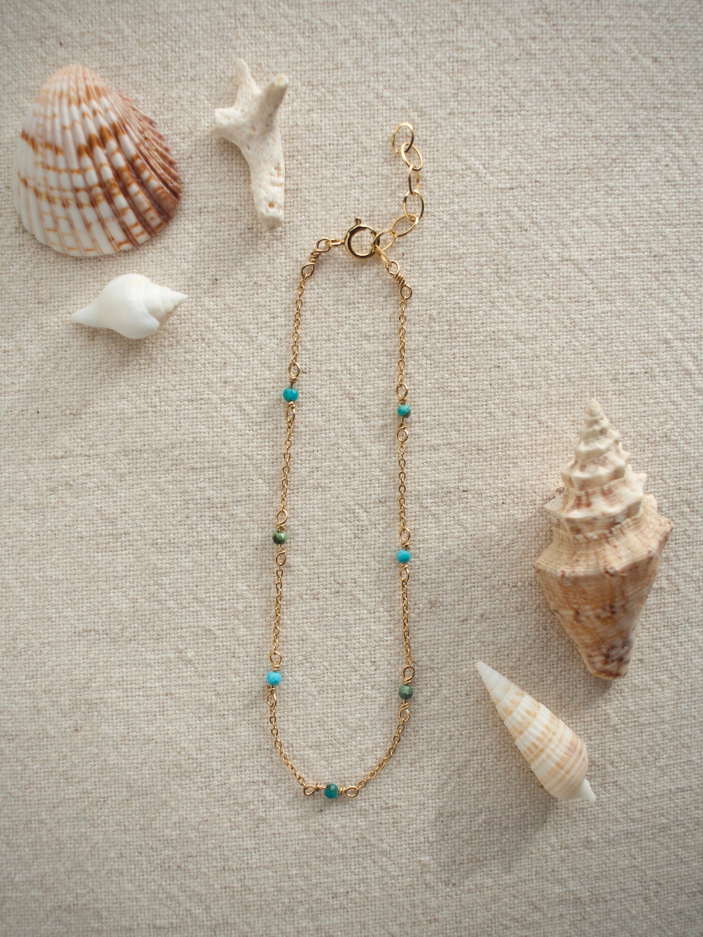 Beaded Stone Bracelet