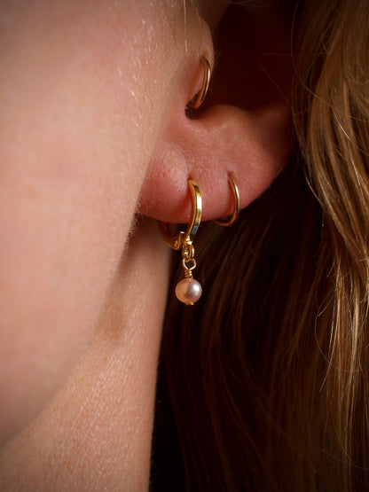 Champagne Pearl Drop Earrings