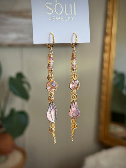 Mermaid Earrings - Pink/Purple