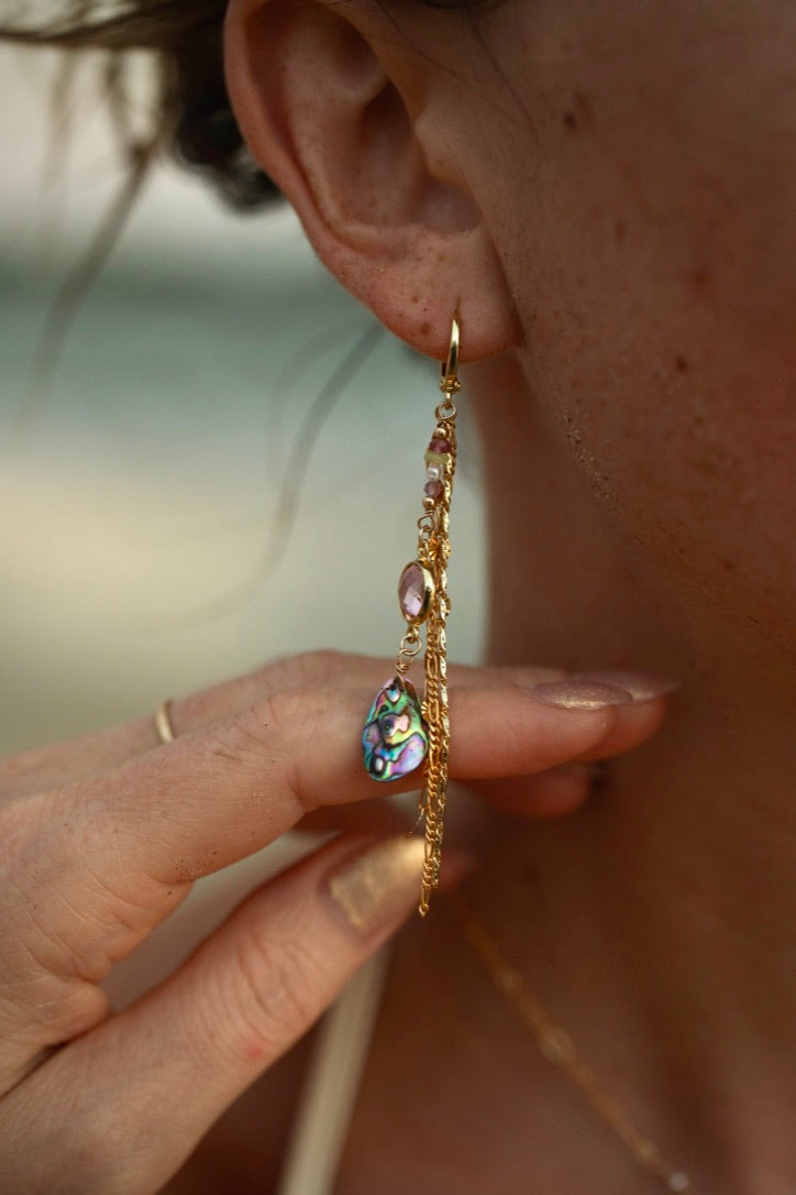 Mermaid Earrings - Pink/Purple