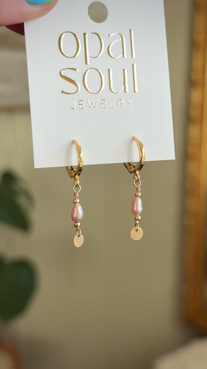 Tiny Pearl Drop - Pink