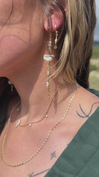 Aurora Earrings - Pearls