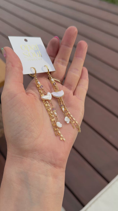 Aurora Earrings - Pearls