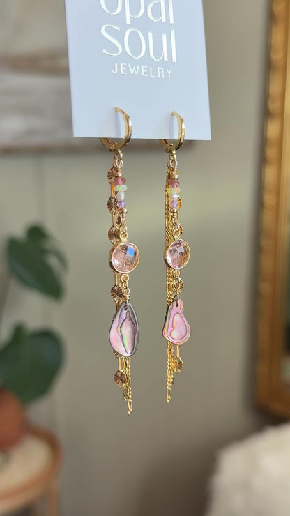 Mermaid Earrings - Pink/Purple