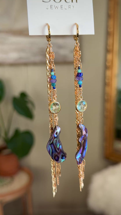 Mermaid Earrings - Blue