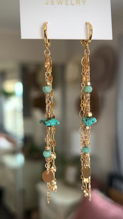 Aurora Earrings - Turquoise