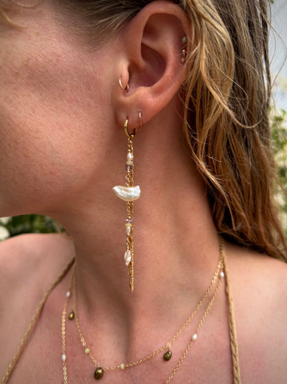 Aurora Earrings - Pearls